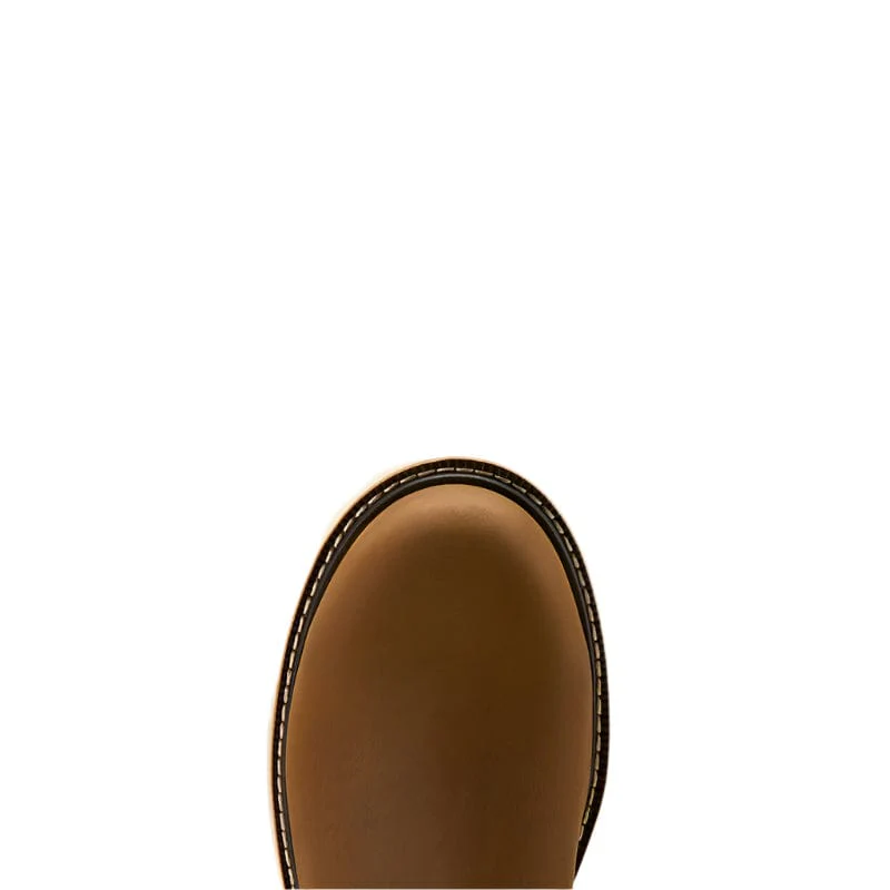 Ariat Men's Rebar Wedge Distressed Brown Chelsea Waterproof Work Boot 10061116 - Image 6