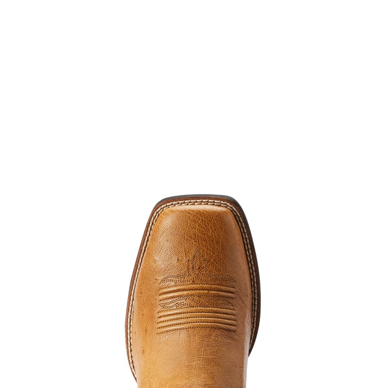 Ariat Men's Reckoning Antique Saddle SQ Ostrich Square Toe Exotic Western Boots 10042472 - Image 4