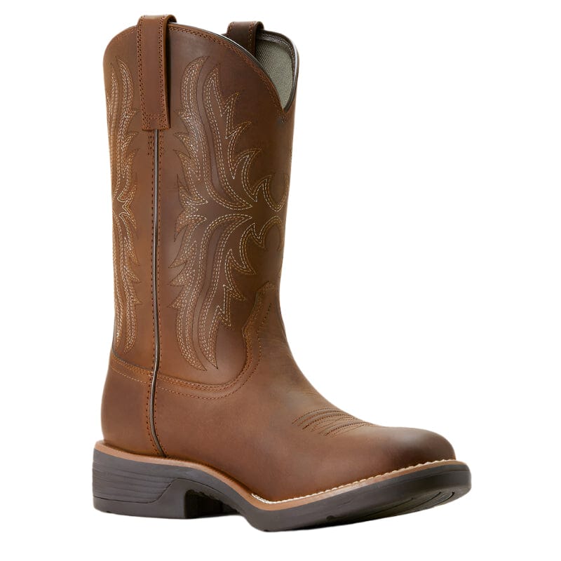 Ariat Men's Ridgeback Distressed Tan Round Toe Cowboy Boot 10053576