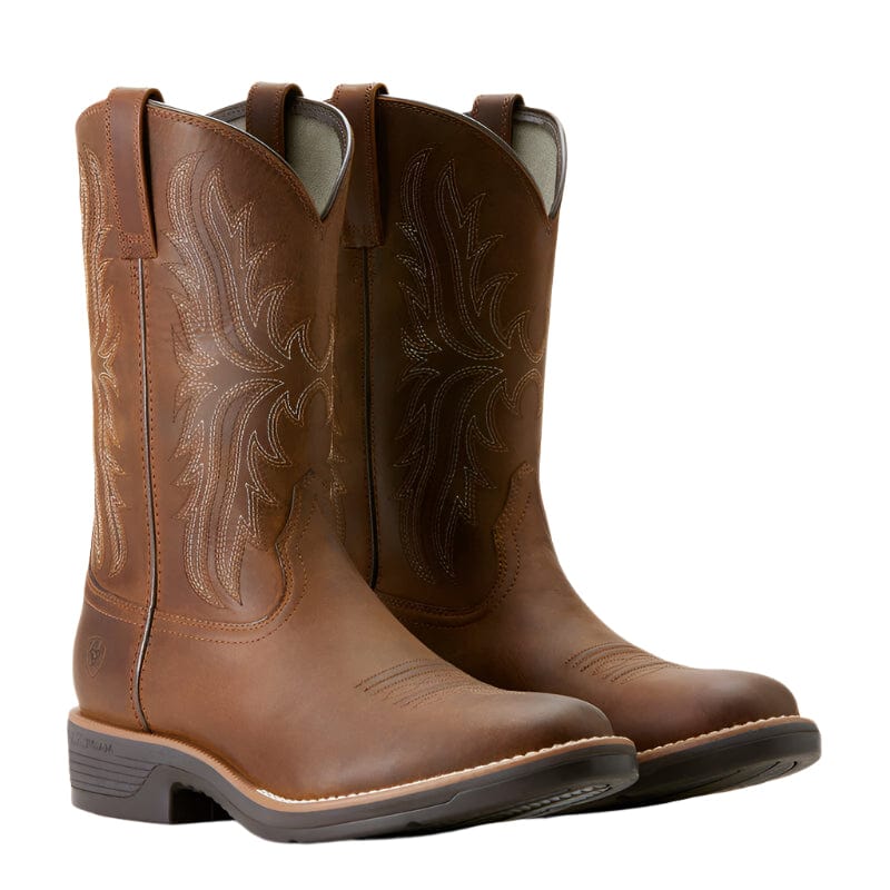 Ariat Men's Ridgeback Distressed Tan Round Toe Cowboy Boot 10053576 - Image 5