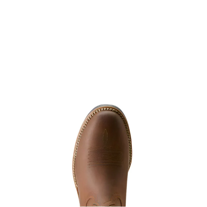 Ariat Men's Ridgeback Distressed Tan Round Toe Cowboy Boot 10053576 - Image 8