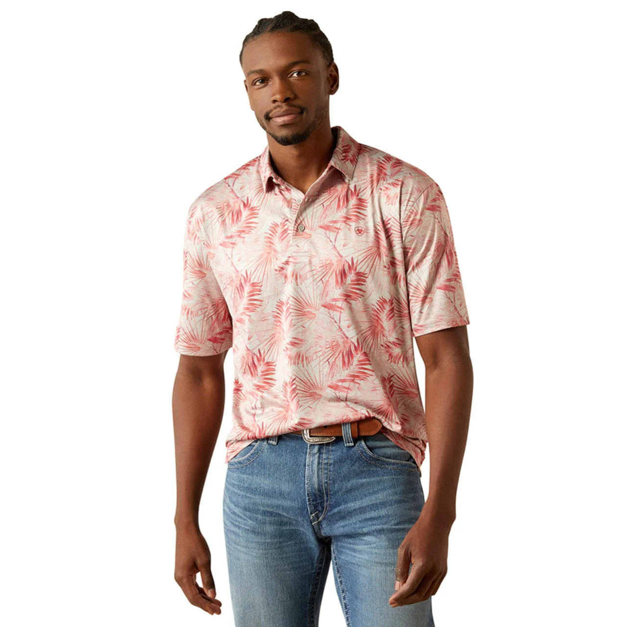 Ariat Men's Scarlett Charger 2.0 Palm Print Polo Shirt 10058847