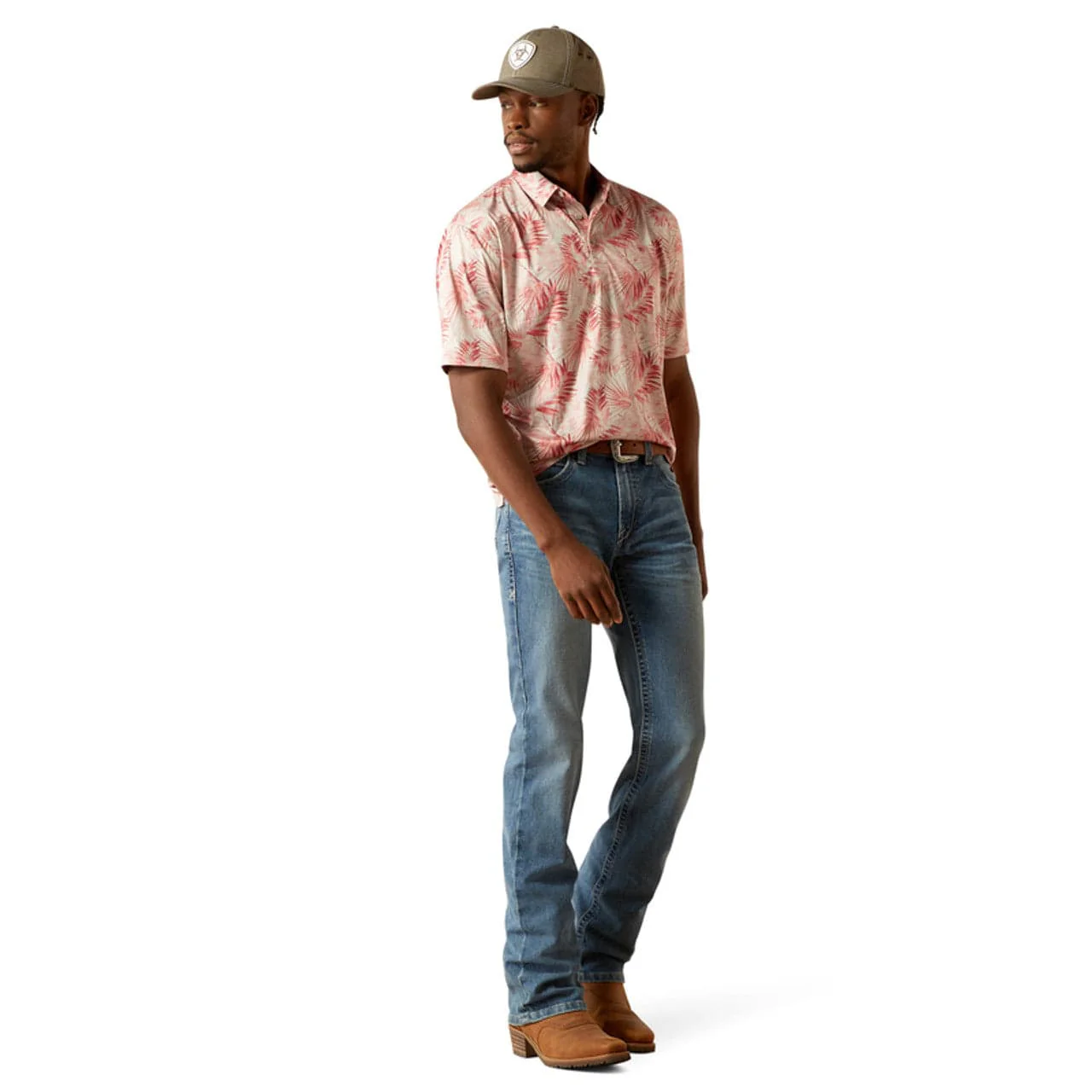 Ariat Men's Scarlett Charger 2.0 Palm Print Polo Shirt 10058847 - Image 3