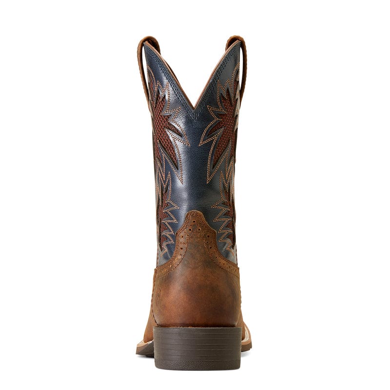 Ariat Men's Sport Cool VentTEK Bar Top Brown Square Toe Western Boots 10035928 - Image 4