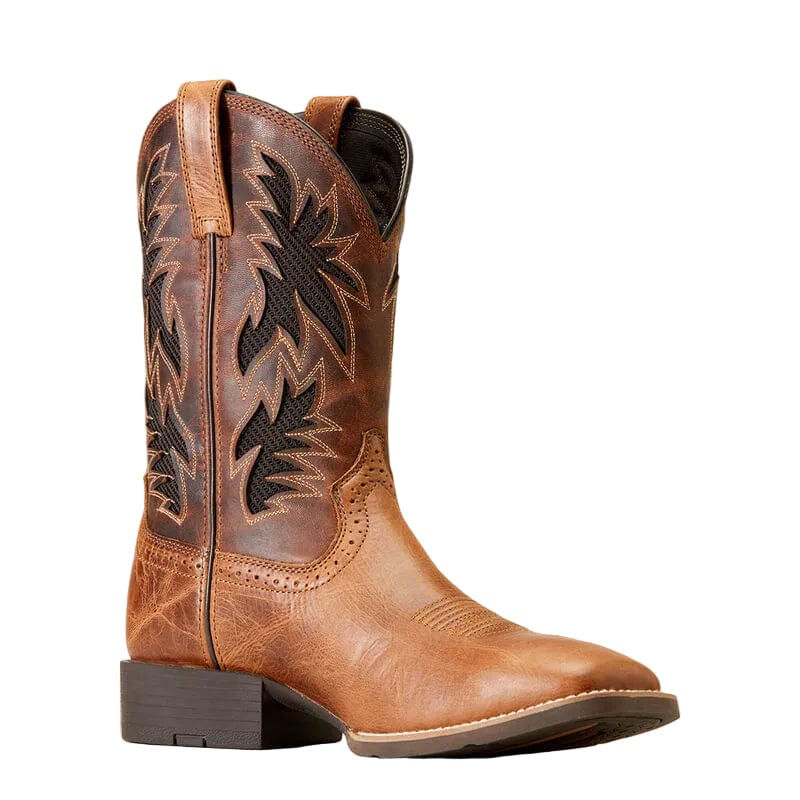 Ariat Men's Sport Cool VentTEK Dark Tan Western Boots 10031446