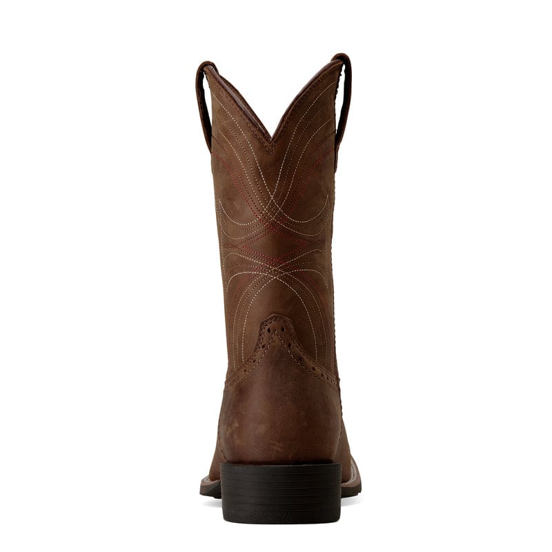 Ariat Men's Distressed Brown Sport Wide Square Toe Western Boots 10010963 - Image 5