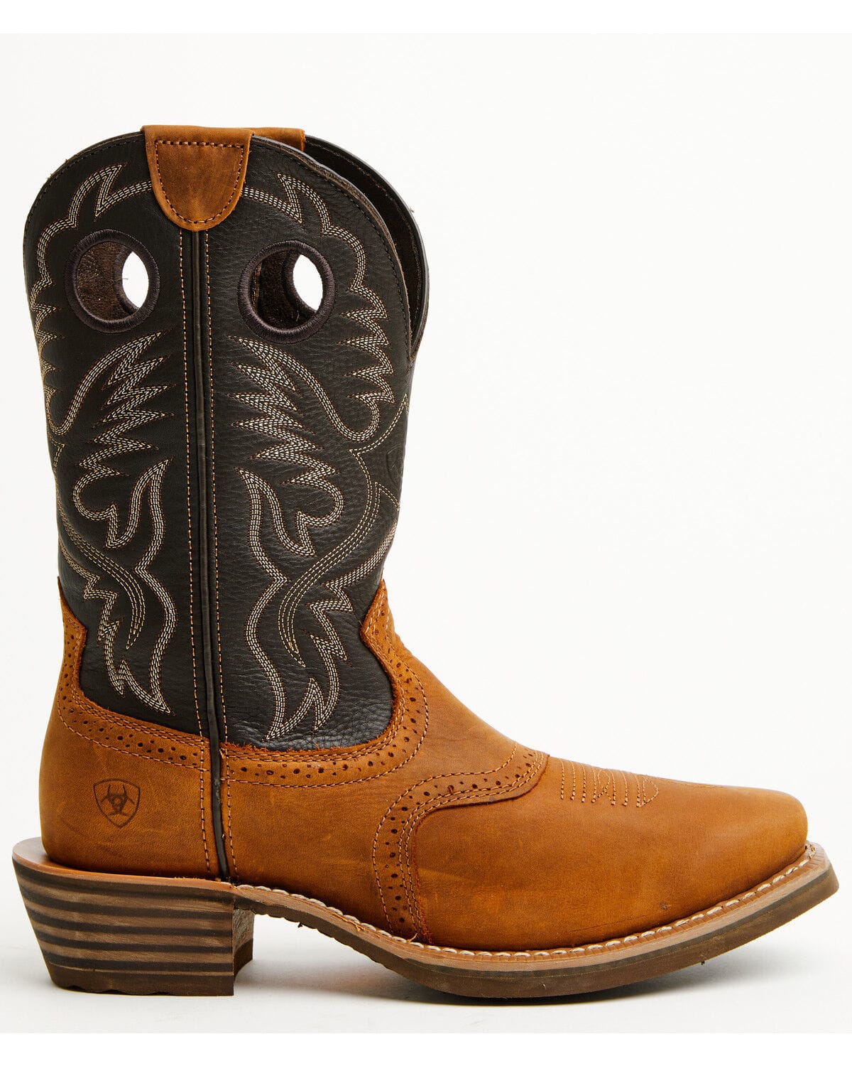 Ariat Men's Status Brown Heritage Roughstock Western Boot 10074219 - Image 2