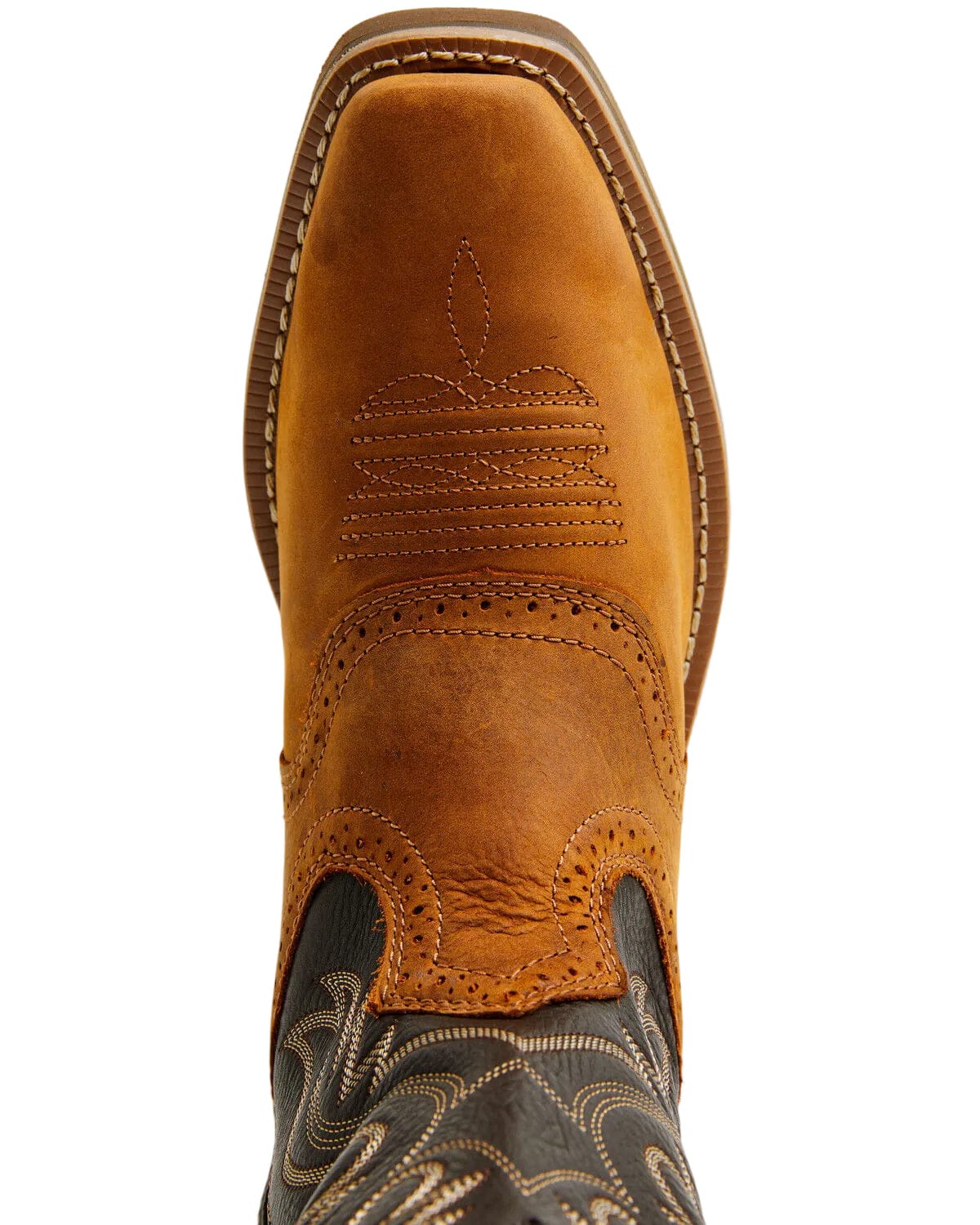 Ariat Men's Status Brown Heritage Roughstock Western Boot 10074219 - Image 6