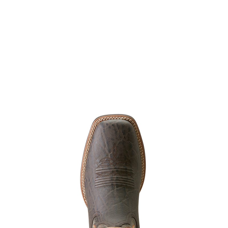 Ariat Men's Steadfast Chocolate Elephant Print-Crinkled Grey Western Boots 10046977 - Image 2