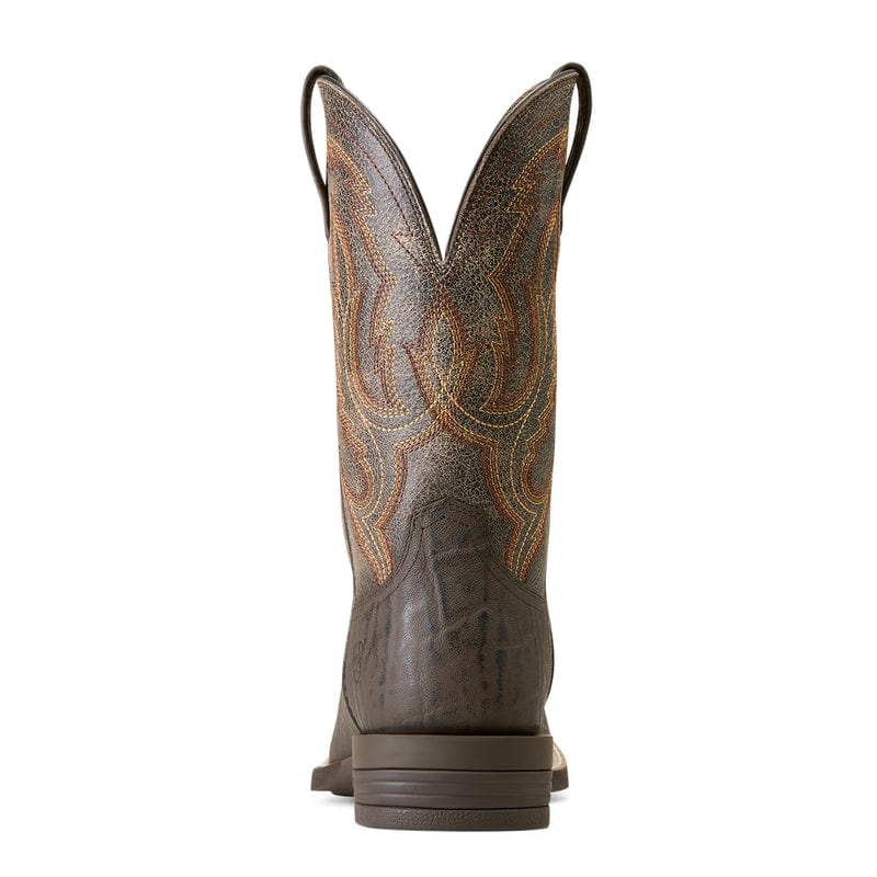 Ariat Men's Steadfast Chocolate Elephant Print-Crinkled Grey Western Boots 10046977 - Image 4