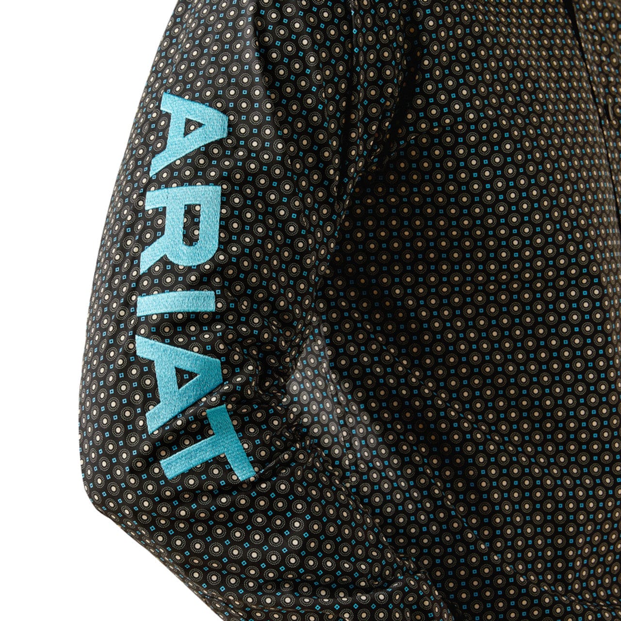 Ariat Men's Team Logo Abel Black Print Button Down Western Shirt 10058738 - Image 4