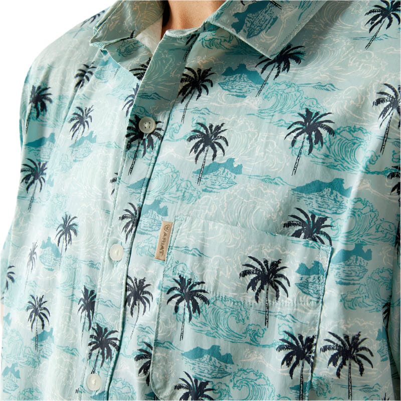 Ariat Men's Turquoise Maverick Modern Fit Shirt 10058983 - Image 4