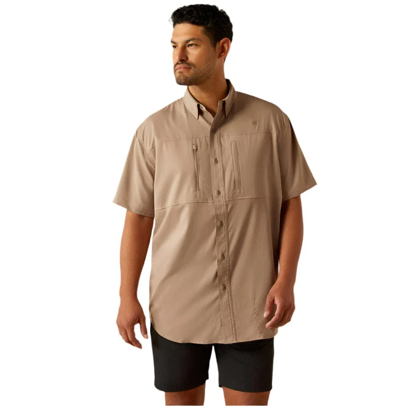 Ariat Men's VenTEK Taupe Classic Fit Shirt 10055244