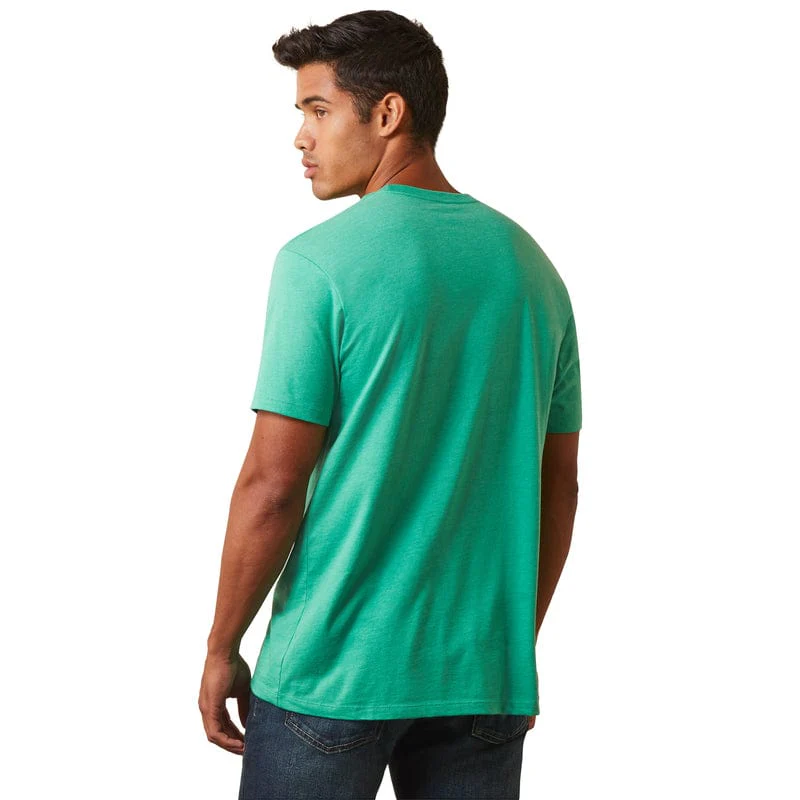 Ariat Men's Viva Mexico Green Short Sleeve T-Shirt 10043067 - Image 3