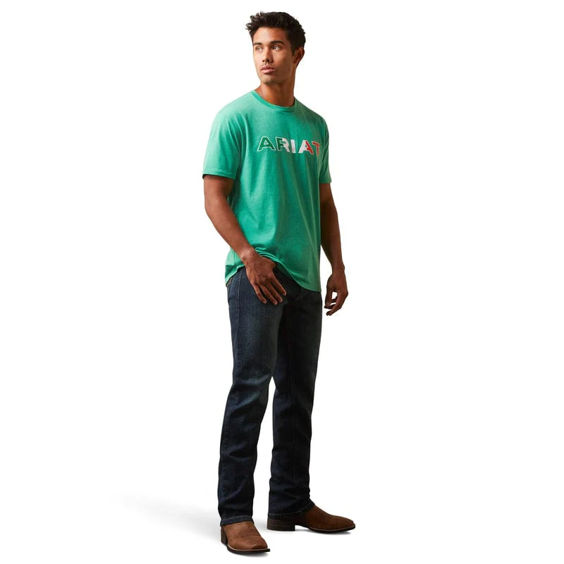 Ariat Men's Viva Mexico Green Short Sleeve T-Shirt 10043067 - Image 4