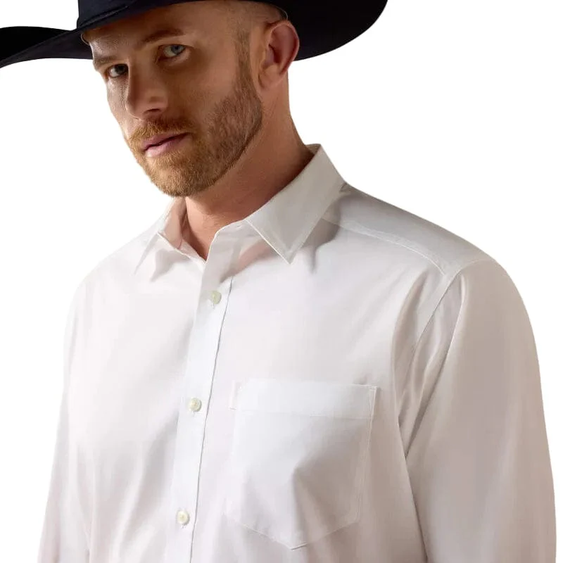 Ariat Men's White Everything Classic Fit Western Shirt 10072739 - Image 3
