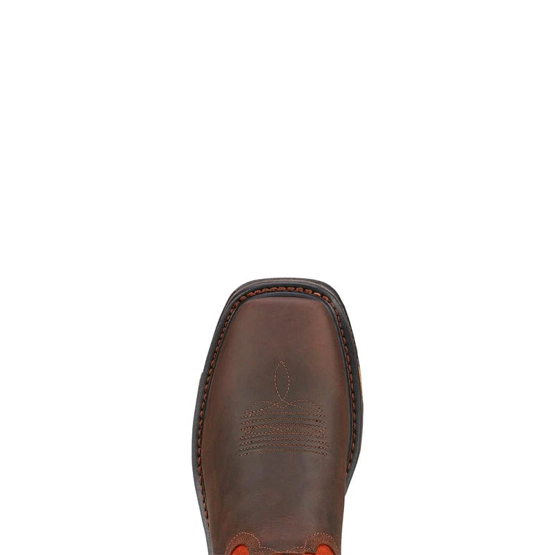 Ariat Men's WorkHog Wide Square Toe Dark Earth/Brick Work Boots 10005888 - Image 2