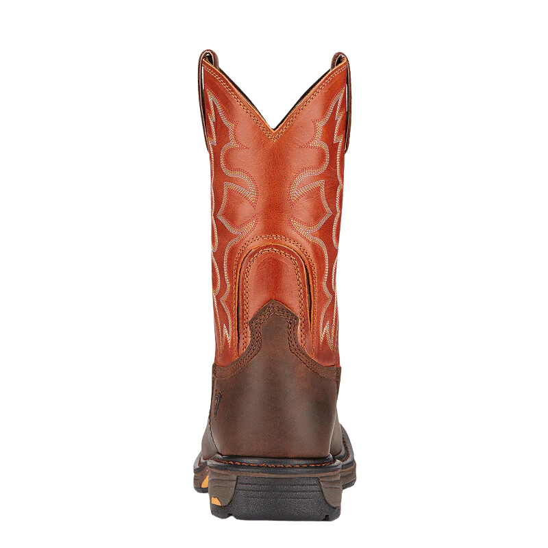 Ariat Men's WorkHog Wide Square Toe Dark Earth/Brick Work Boots 10005888 - Image 4
