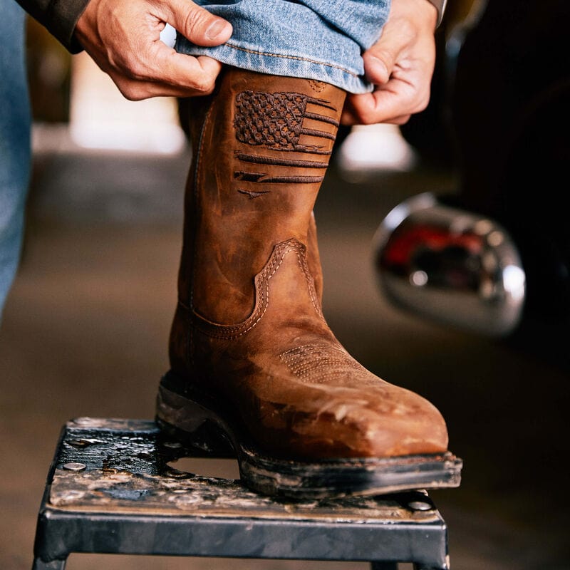 Ariat Mens WorkHog XT Patriot Waterproof Carbon Toe Work Boot 10036002 - Image 8