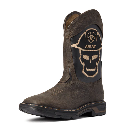 Ariat Men's WorkHog XT VentTEK Bold Iron Coffee Work Boots 10038427 - Image 2
