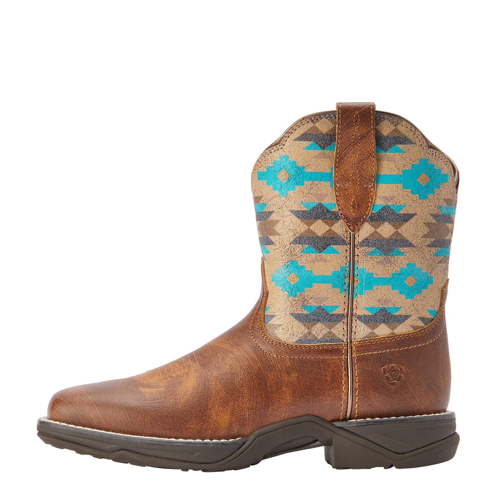 Ariat Women's Anthem Shortie Savanna Dry Taupe Western Boots 10042576 - Image 4