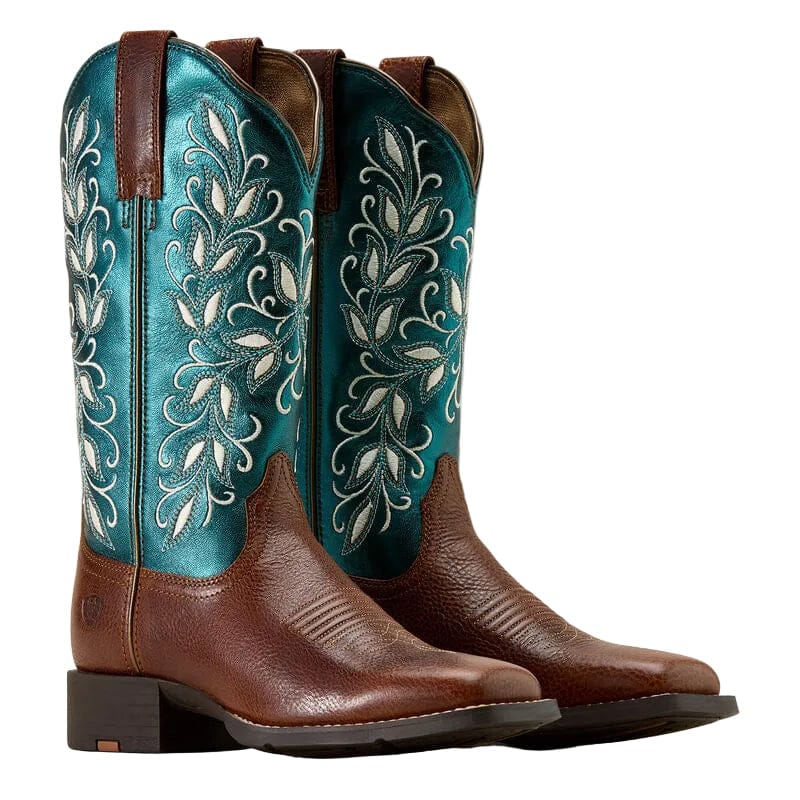 Ariat Women's Beasty Brown & Metallic Sea Round Up Western Boot 10074373 - Image 3