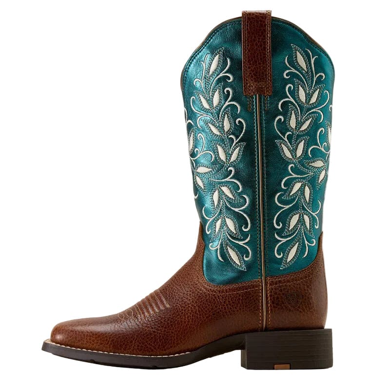 Ariat Women's Beasty Brown & Metallic Sea Round Up Western Boot 10074373 - Image 4