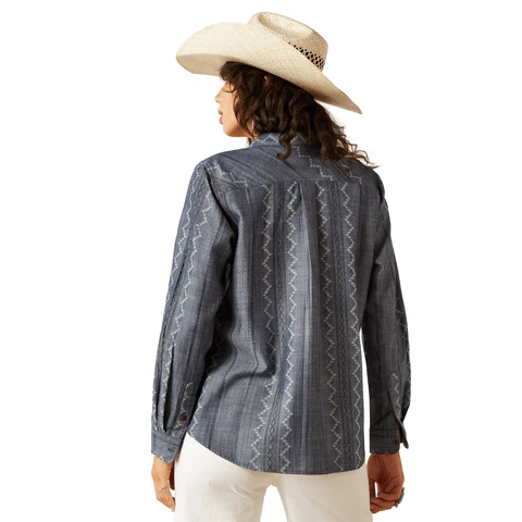 Ariat Women's Billie Jean Chambray Button Down Western Shirt 10055215 - Image 2
