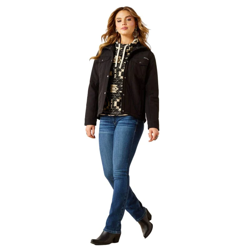 Ariat Women's Black Berber Back Softshell Jacket 10062258 - Image 3
