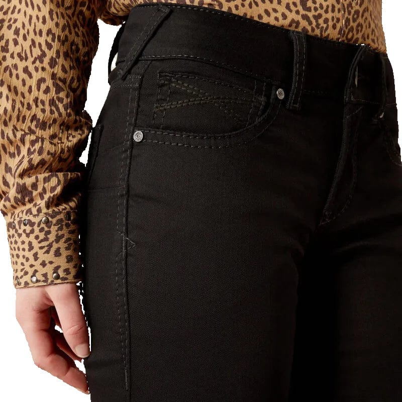 Ariat Women's Black Perfect Rise Ella Boot Cut Jeans 10053533 - Image 3