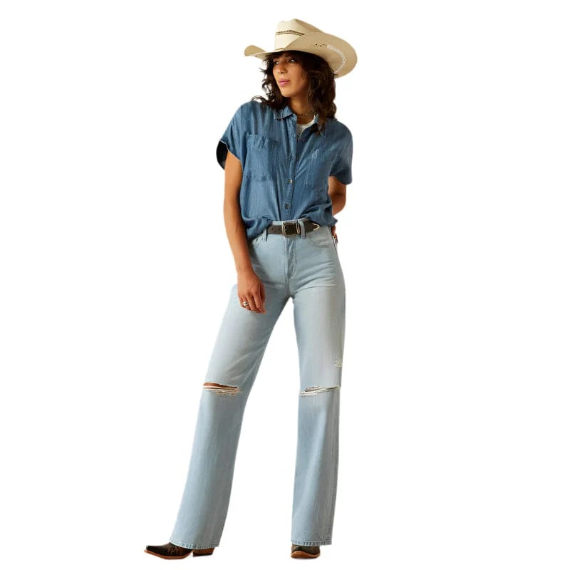 Ariat Women's Chambray Vacation Shirt 10058777 - Image 3