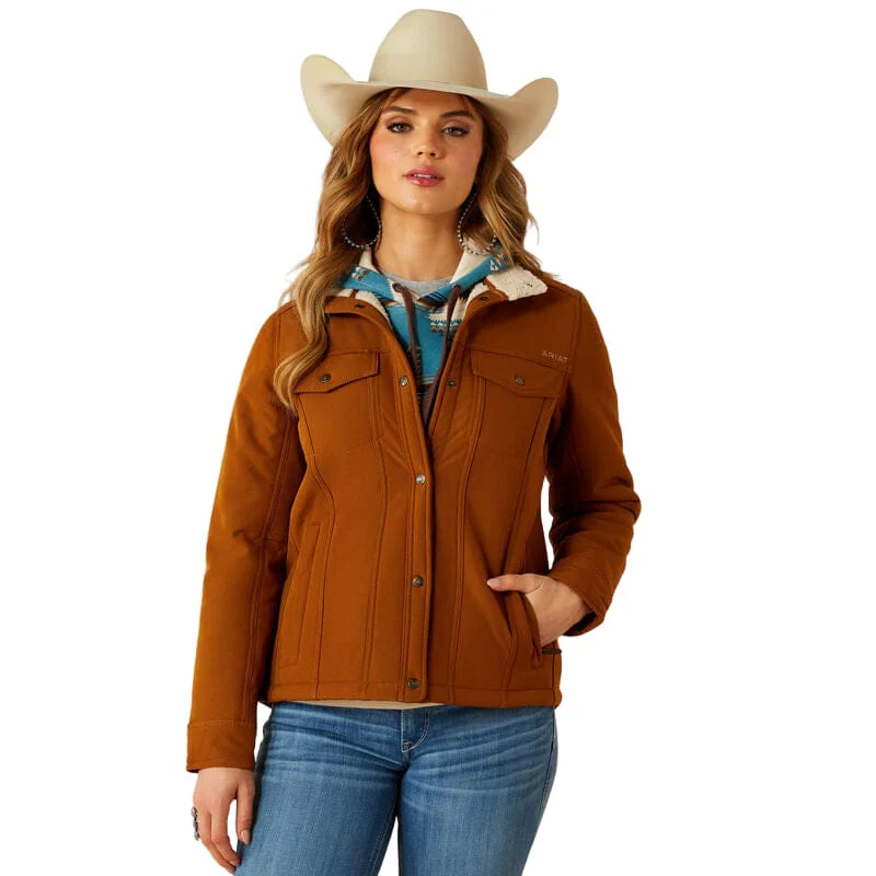 Ariat Women's Chestnut Horse Berber Back Softshell Jacket 10062303