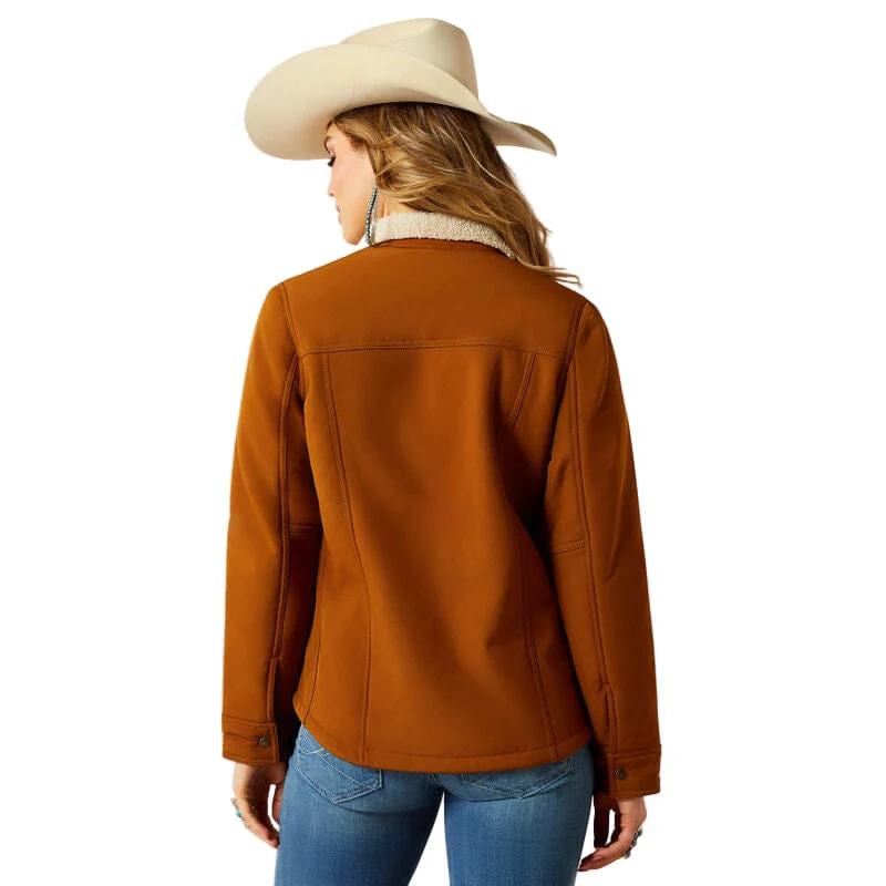 Ariat Women's Chestnut Horse Berber Back Softshell Jacket 10062303 - Image 2