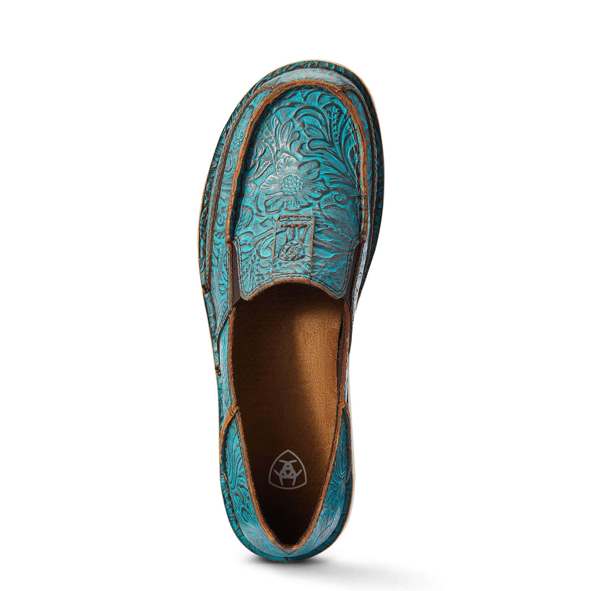 Ariat Women's Cruiser Brushed Turquoise Floral Embossed Shoes 10042526 - Image 2