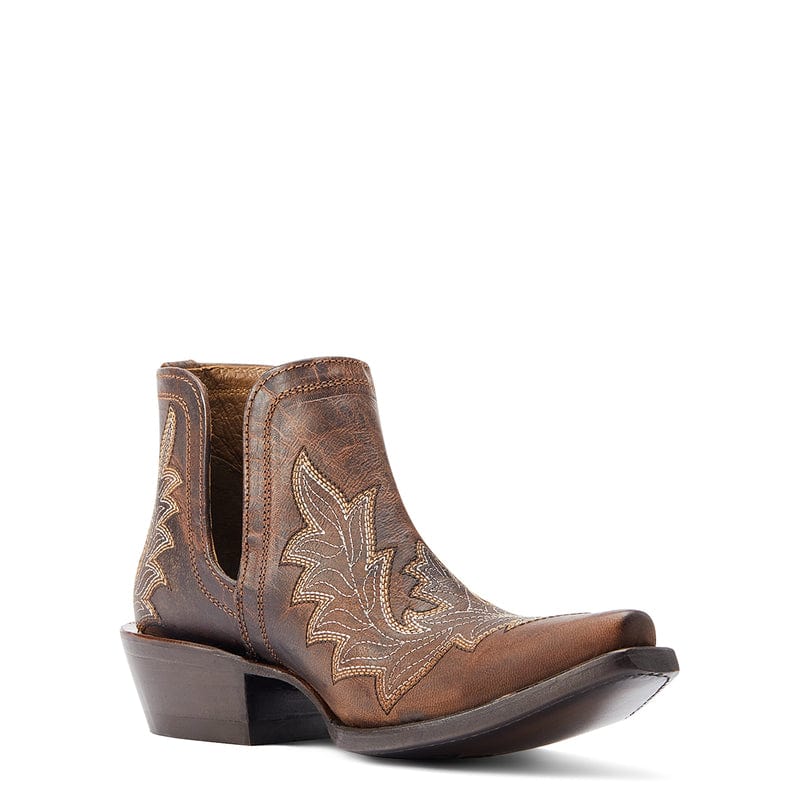 Ariat Women's Dixon Rhino Tan Low Heel Western Booties 10044502