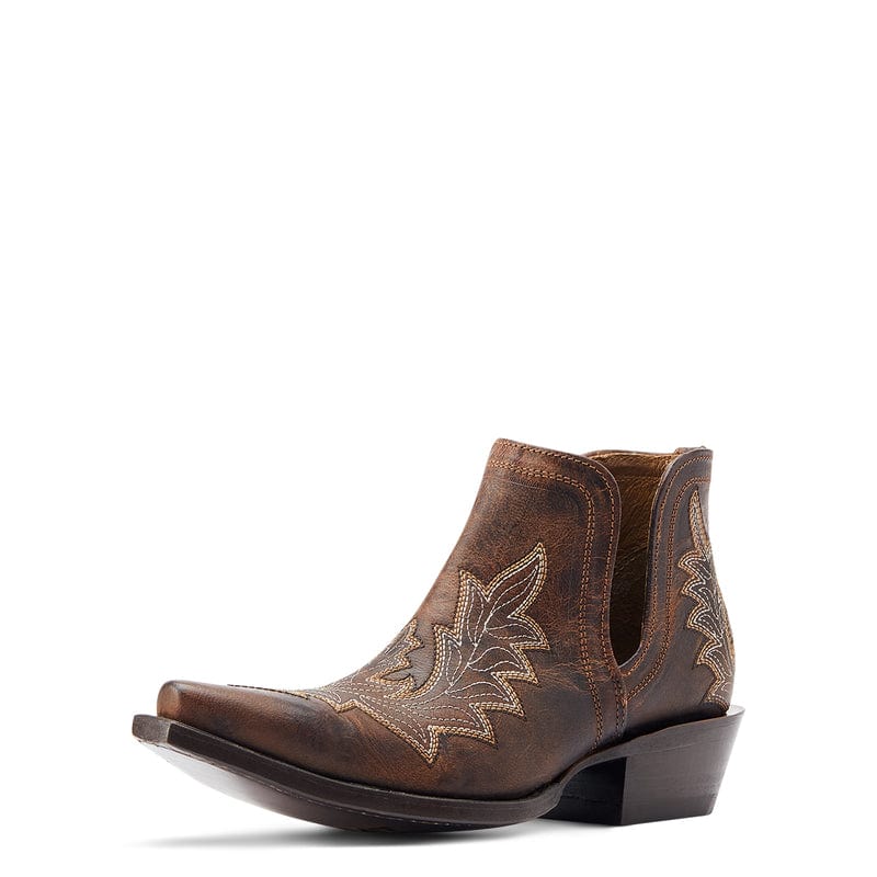 Ariat Women's Dixon Rhino Tan Low Heel Western Booties 10044502 - Image 2