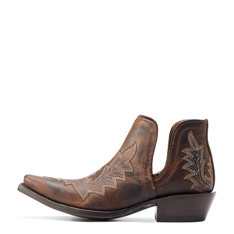 Ariat Women's Dixon Rhino Tan Low Heel Western Booties 10044502 - Image 3