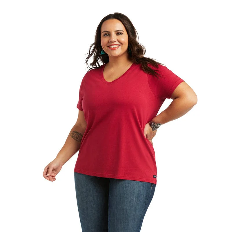 Ariat Women's Element Red Bud Short Sleeve T-Shirt 10039421 - Image 2