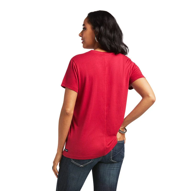 Ariat Women's Element Red Bud Short Sleeve T-Shirt 10039421 - Image 3