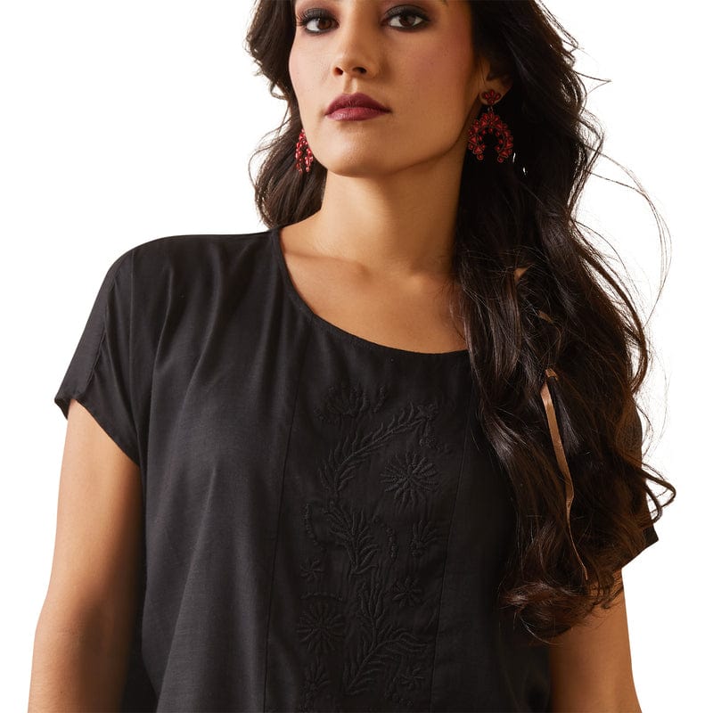 Ariat Women's Ellie Black Short Sleeve Top 10043674 - Image 3