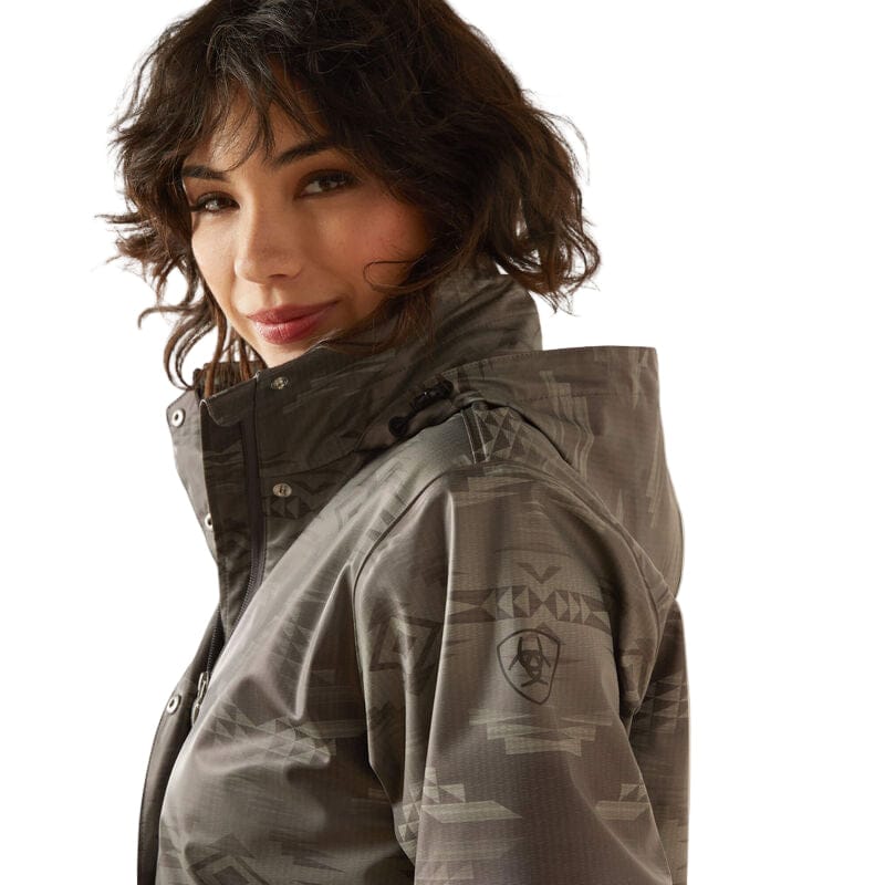 Ariat Women's Grey Dune Drizzle Rain Coat 10062807 - Image 4