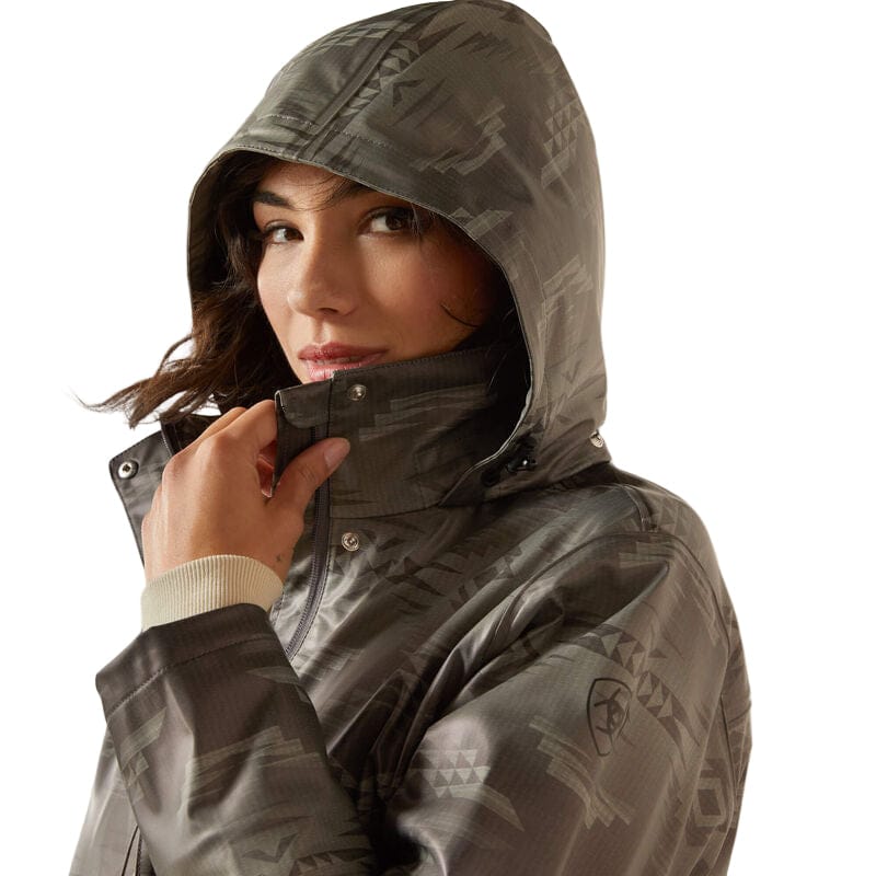 Ariat Women's Grey Dune Drizzle Rain Coat 10062807 - Image 5