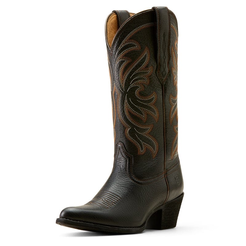 Ariat Women's Heritage Black Deertan Stretchfit J Toe Western Boots 10051050 - Image 2