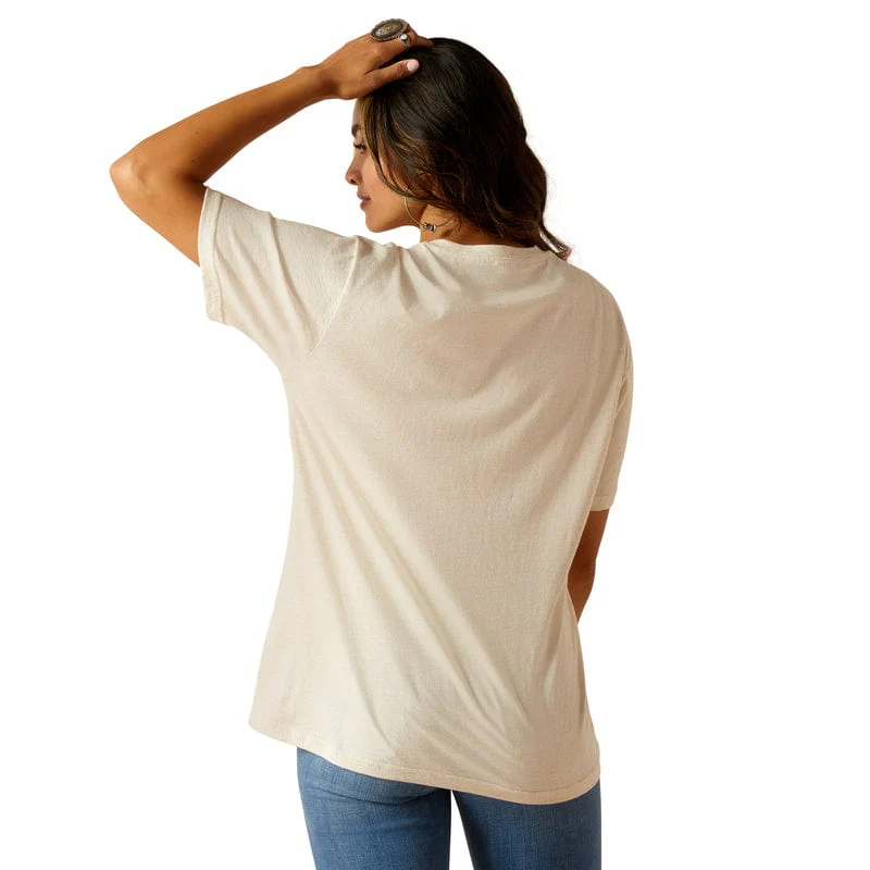Ariat Women's Heritage Feed Oatmeal Heather Graphic T-Shirt 10051291 - Image 3
