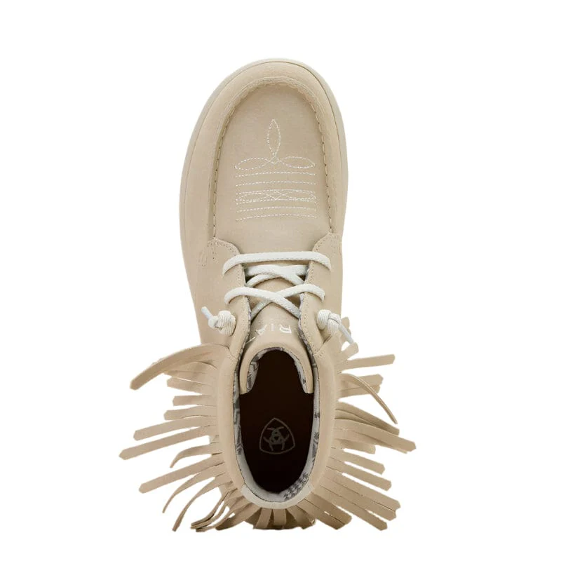 Ariat Women's Hilo High Top Sand Suede Fringe Shoe 10061167 - Image 3