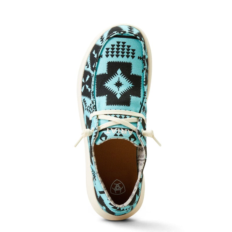 Ariat Women's Hilo Turqoise Saddle Blanket Stretch Lace Shoes 10047017 - Image 7