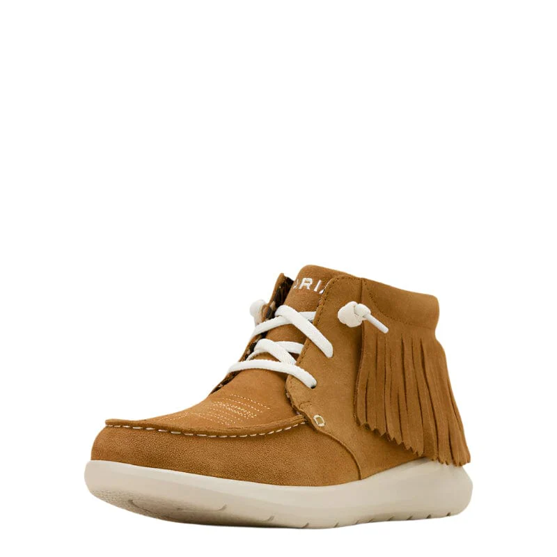 Ariat Women's Hilo Wheat Suede High Top Fringe Shoe 10061166 - Image 2