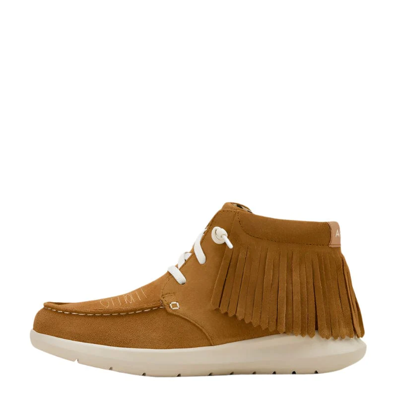 Ariat Women's Hilo Wheat Suede High Top Fringe Shoe 10061166 - Image 3