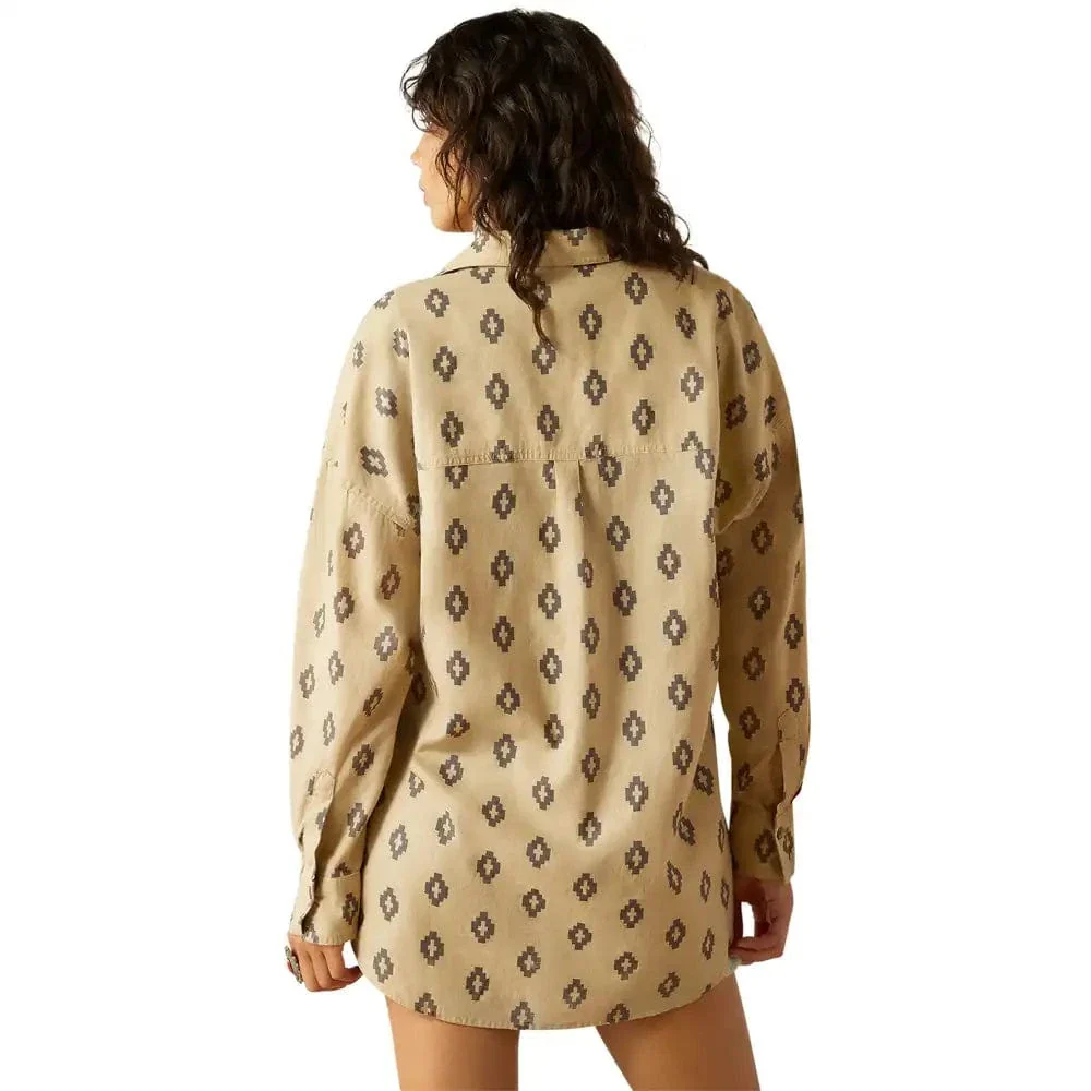 Ariat Women's Isela Southwest Print Poppy Summer Overshirt 10060395 - Image 2
