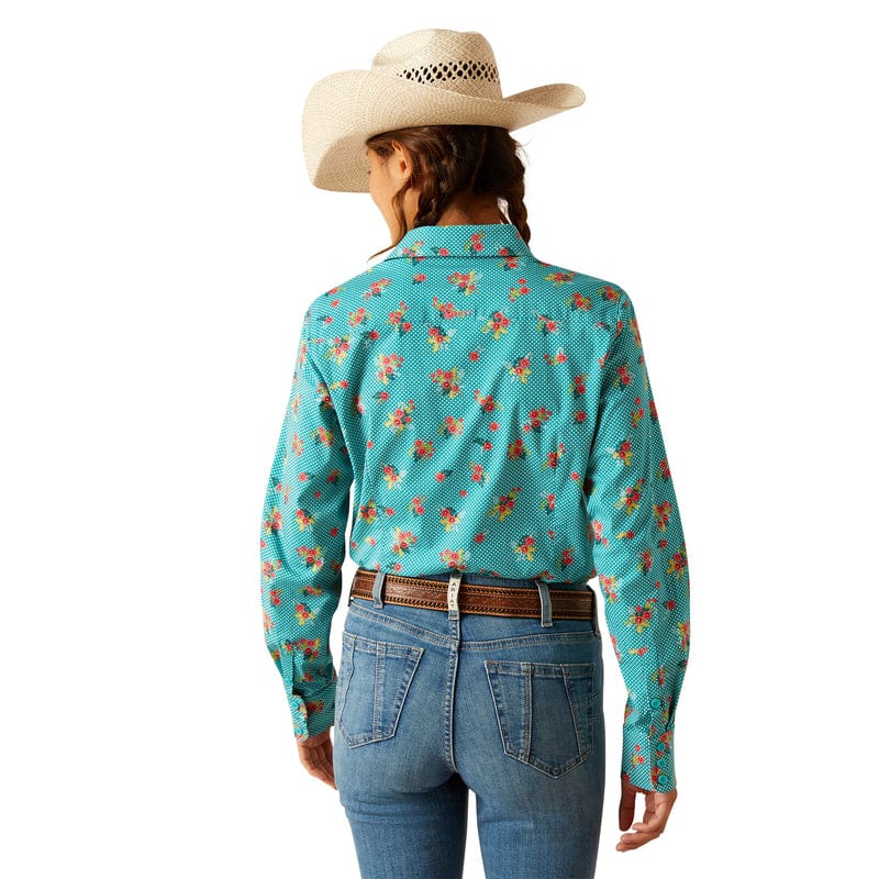 Ariat Women's Kirby Esmerelda Print Wrinkle Resist Long Sleeve Stretch Shirt 10048883 - Image 3